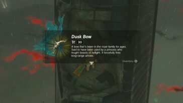 Dónde encontrar el arco del anochecer en Tears Of The Kingdom Totk