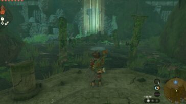 Estatua de la diosa interior Totk Spring Of Courage