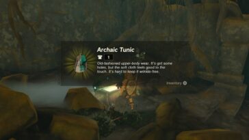 Dónde encontrar la túnica arcaica en Tears Of The Kingdom