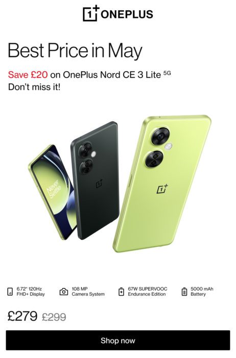 OnePlus Nord CE 3 Lite 5G - ¡Bajada de precio!  - Genial teléfono inteligente