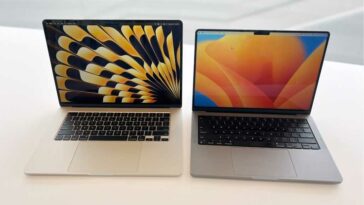 Comparando el MacBook Air de 15 pulgadas con el MacBook Pro de 14 pulgadas