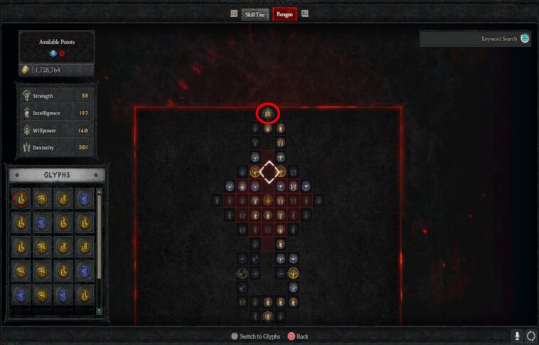 Cómo cambiar los tableros Paragon en Diablo 4