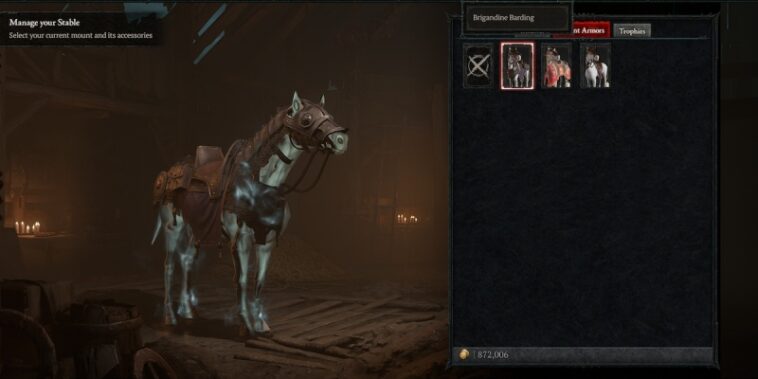 Cómo conseguir una armadura de caballo con barda de Brigandine en Diablo 4