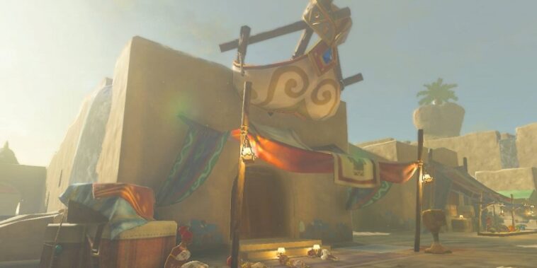 Cómo desbloquear la tienda de ropa secreta de Gerudo Town en Tears Of The Kingdom Totk