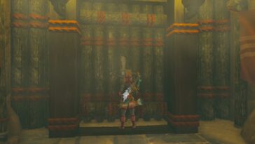 Totk infiltrándose en el primer plano de la puerta principal del clan Yiga