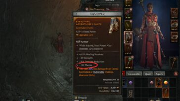 Diablo 4 Qué es Thorns Explicación Stat Gear