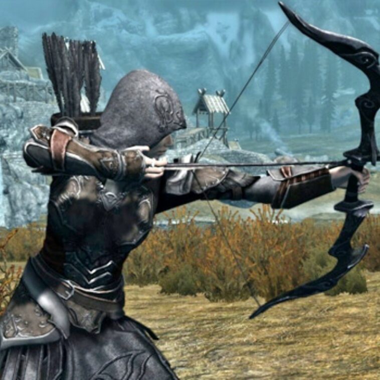 Un video muestra uno de los tiros con arco más impresionantes en Skyrim