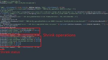 Operaciones de cambio de tamaño de disco realizadas por el script en Windows Server 2008 y 2012.