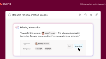 Asana incorporará 'compañeros de equipo' genAI a su aplicación de gestión del trabajo