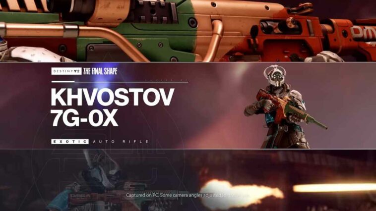 Cómo obtener el Khvostov 7g0x en Destiny 2 Showcase 2