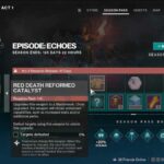 Cómo conseguir el catalizador reformado de la Muerte Roja en el pase de temporada de Destiny 2