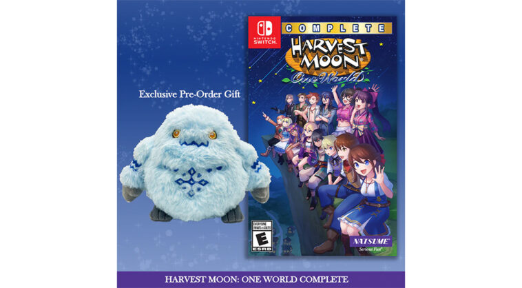 Bonificación por reserva del peluche Harvest Moon: One World Comeplete Yeti