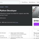 El curso completo para desarrolladores de Python se compone de una serie de vídeos bajo demanda.