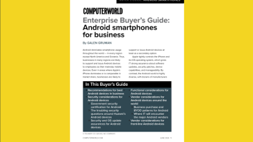 Descargue nuestra guía de compra de teléfonos inteligentes Android para empresas