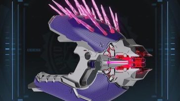 Pistola de dardos Nerf Halo Needler