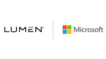 Logotipos de Lumen y Microsoft