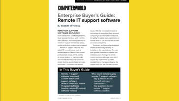 Descargue nuestra guía de compra empresarial de herramientas de soporte de TI remoto