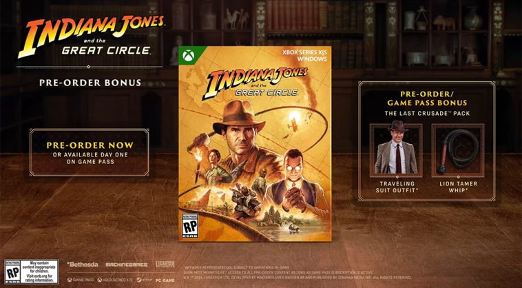 Bonos por reserva previa de Indiana Jones y el Gran Círculo