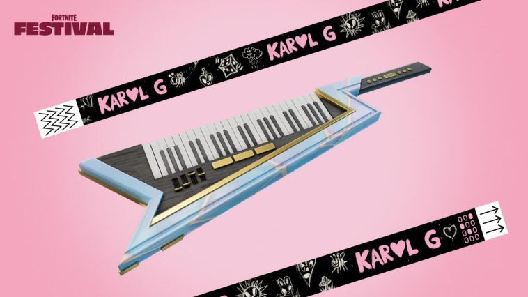 El keytar gratuito de aspecto atractivo que se encuentra al final del Pase del Festival.