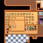 Cada receta en Stardew Valley se muestra en el menú de cocina, pero solo se pueden preparar recetas desbloqueadas.