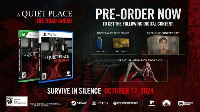 Las bonificaciones por reserva de A Quiet Place: The Road Ahead