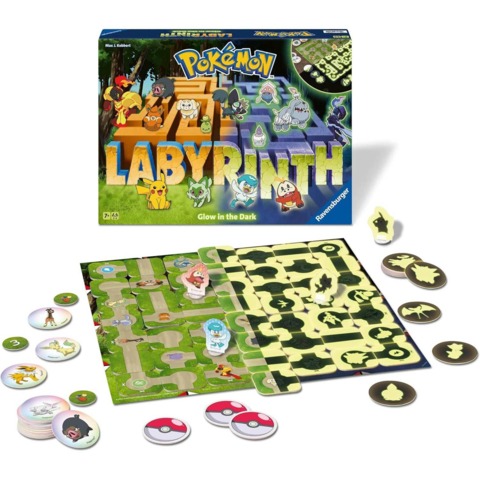 El popular juego de mesa Laberinto de Pokémon tendrá una edición que brilla en la oscuridad