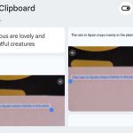Entrada de texto de Google Gboard Android: Portapapeles