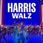 Kamala Harris y Tim Walz lanzan su propio mapa de Fortnite