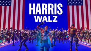 Kamala Harris y Tim Walz lanzan su propio mapa de Fortnite