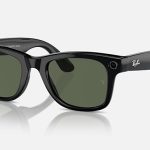 Meta Ray-Ban Wayfarer (negro brillante, verde)