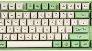 Suelte el teclado mecánico LOTR Elvish TKL