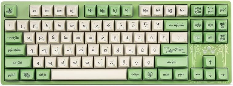 Suelte el teclado mecánico LOTR Elvish TKL