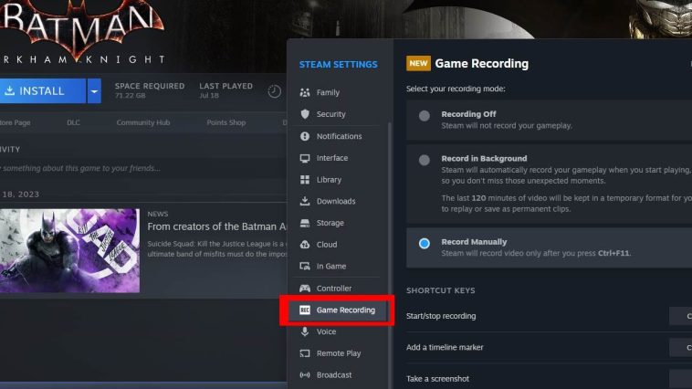 Una vez que Steam se actualiza, puedes comenzar a modificar la configuración.