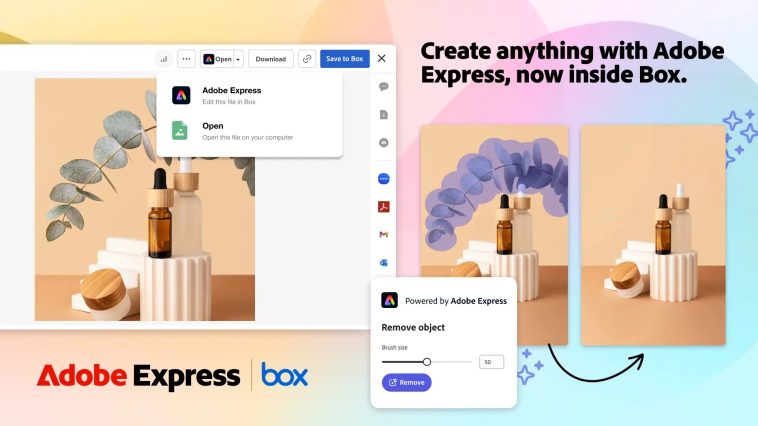 Adobe Express ahora es el editor de imágenes predeterminado en Box