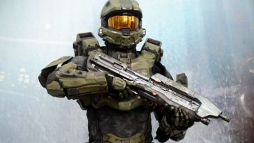 Sólo los más duros sobrevivirán: un personaje del videojuego 'HALO 4' en una conferencia de juegos de Los Ángeles