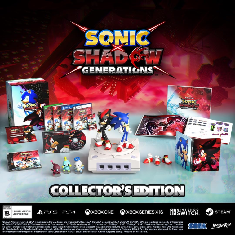 Reserva la edición coleccionista de Sonic X Shadow Generations con la estatua de Dreamcast en Amazon