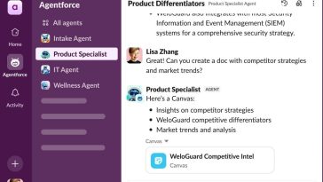 Slack agrega el 'centro' Agentforce para agentes de IA