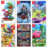 Arte de la caja de los juegos de Nintendo Switch