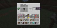 La receta de elaboración de una antorcha en Minecraft.