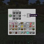 La receta de elaboración del horno en Minecraft.