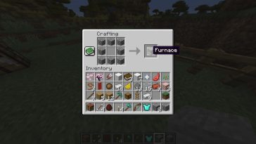 La receta de elaboración del horno en Minecraft.