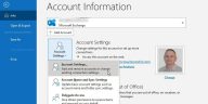 Configuración de la cuenta de Outlook.