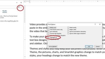 Cómo resaltar en Word usando Buscar.