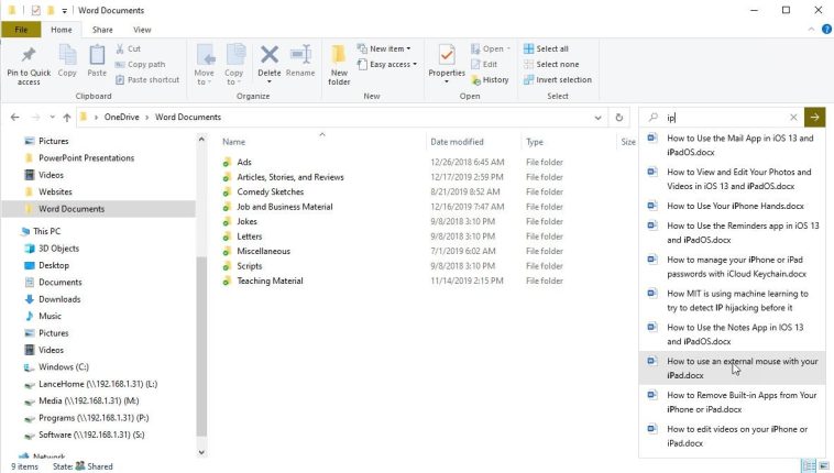 Cómo utilizar la herramienta de búsqueda en el Explorador de archivos de Windows 10