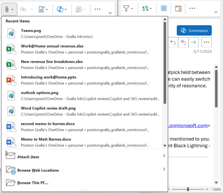 adjuntar un archivo a un mensaje en Outlook