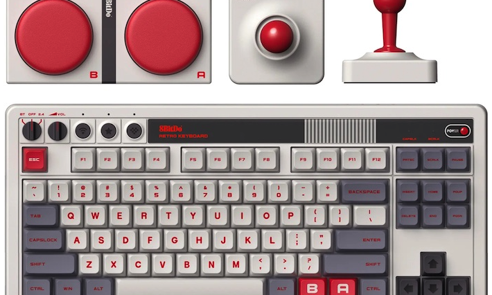 Obtenga el fantástico teclado mecánico con temática de NES de 8BitDo con joystick por solo $ 70