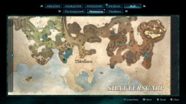 El mapa del tesoro se puede encontrar justo al este de tercer año.