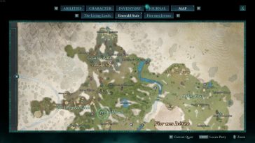 Mapa de escalera de esmeralda del norte en AVOWED