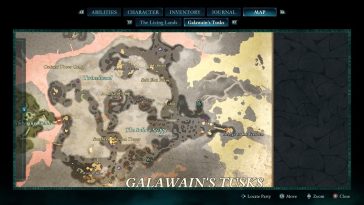 El cofre se puede encontrar al este del descanso de Warden.