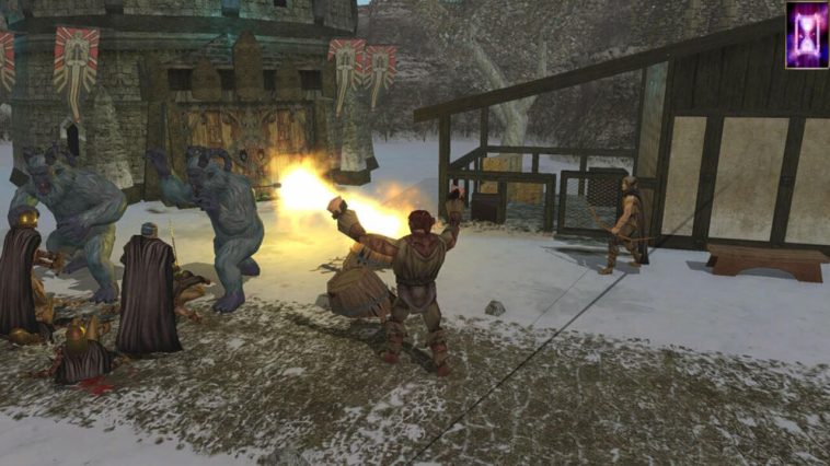 Una captura de pantalla de Doom of Icewind Dale.